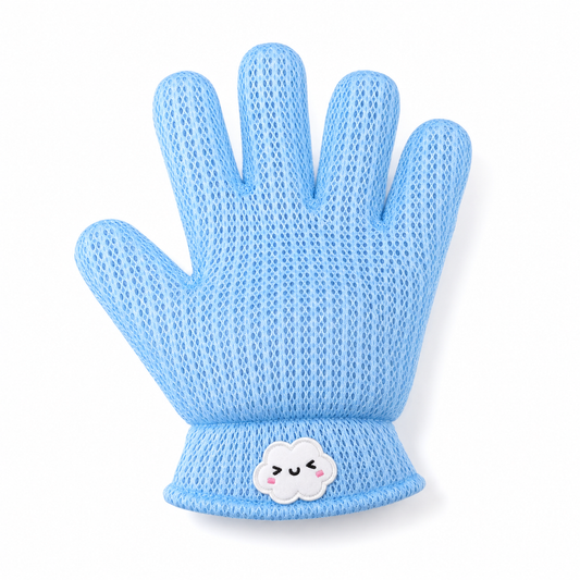 Blue Cloud Single-Sided Silicone Pet Grooming Glove