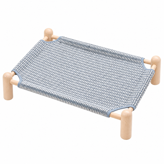 Minimalist Gray Elevated Pet Bed