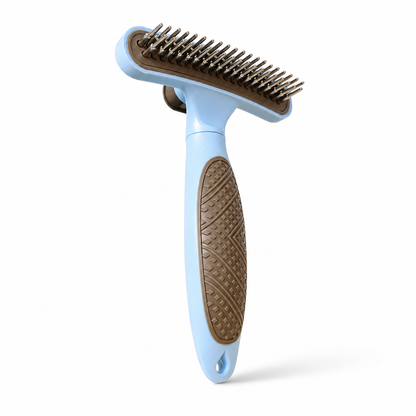 sloppup One-Button Pet Undercoat Shedding Rake Comb