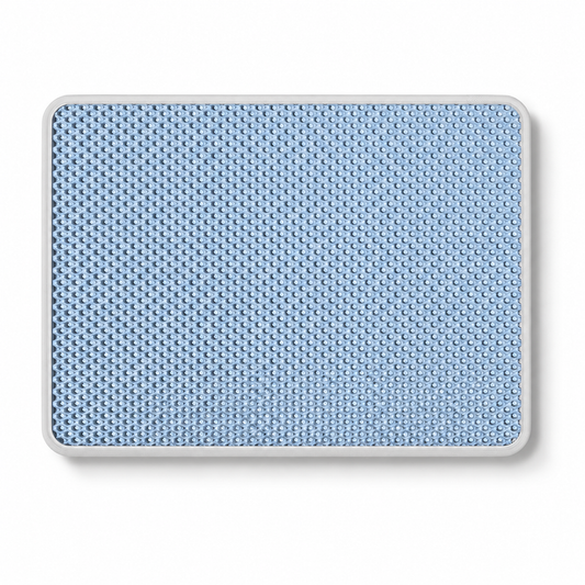 Light Blue EVA Double-Layer Cat Litter Mat